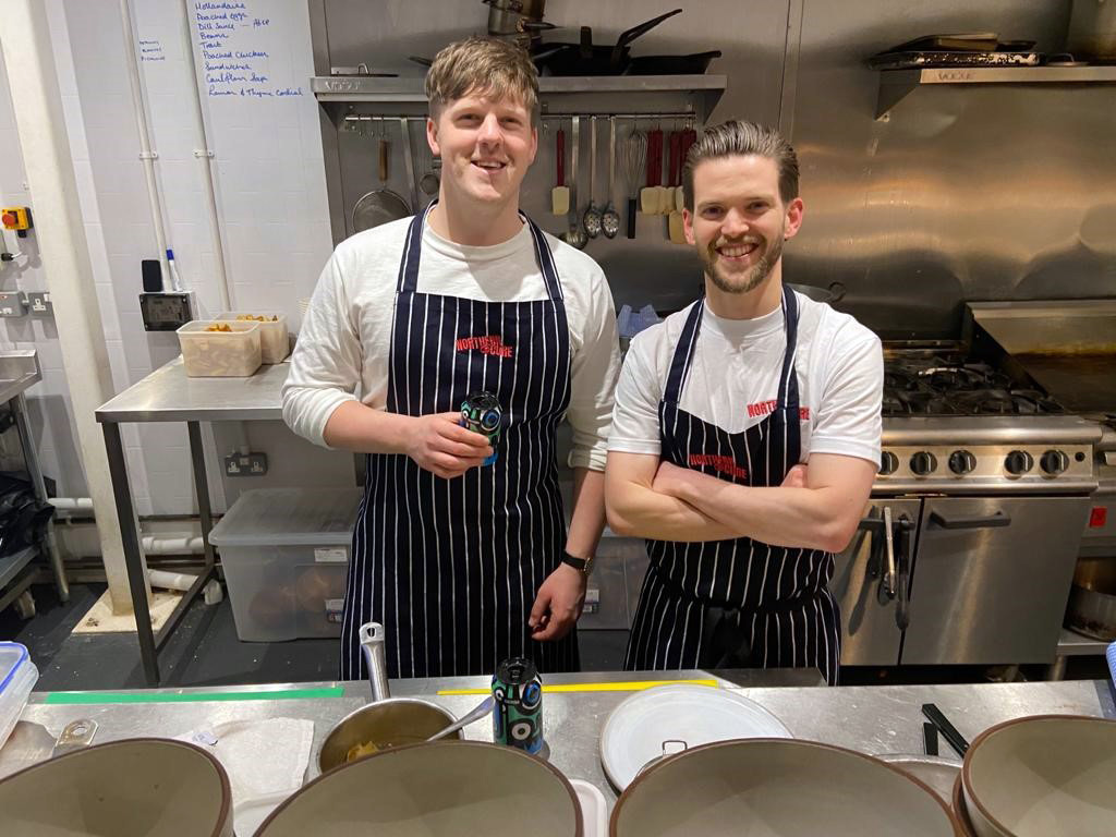 Alex McKay and Douglas Staton, owners of Northern Cure, in their kitchen