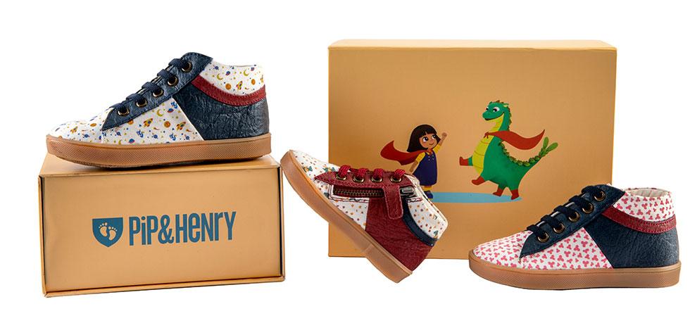 Pip and Henry's sustainable children's shoes