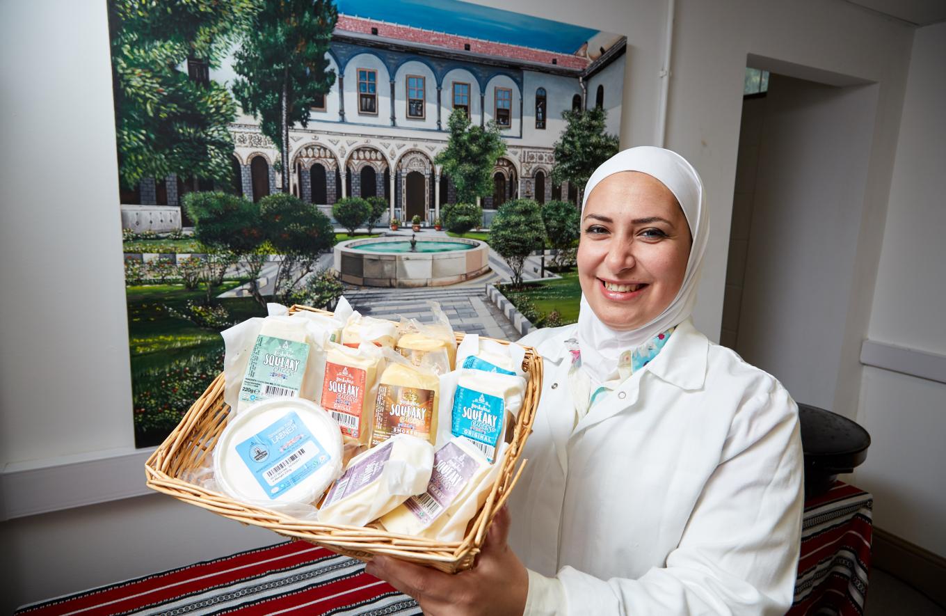 Image of Yorkshire Dama Cheese founder, Razan Alsous
