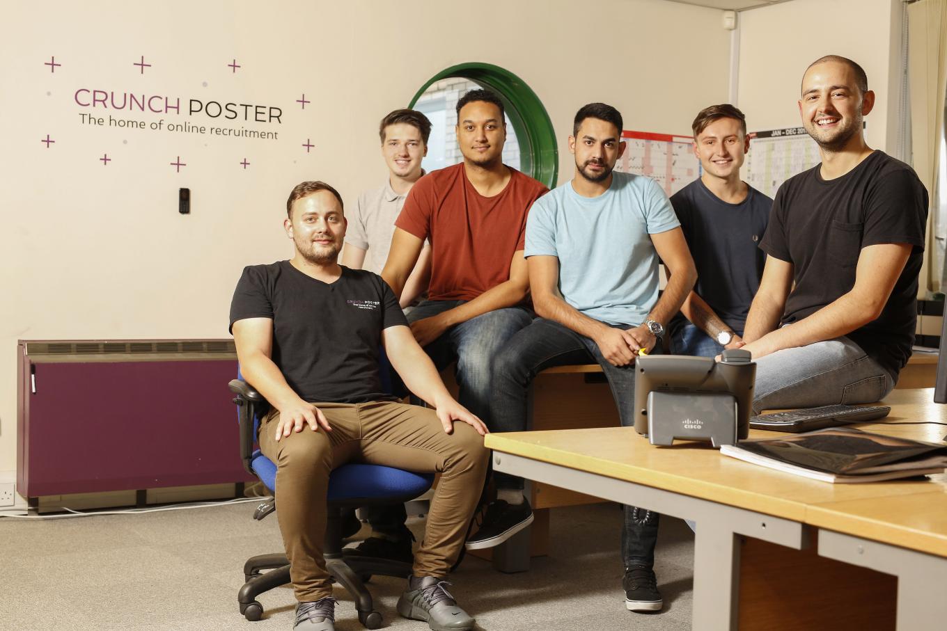 The Crunch Poster team in their offices