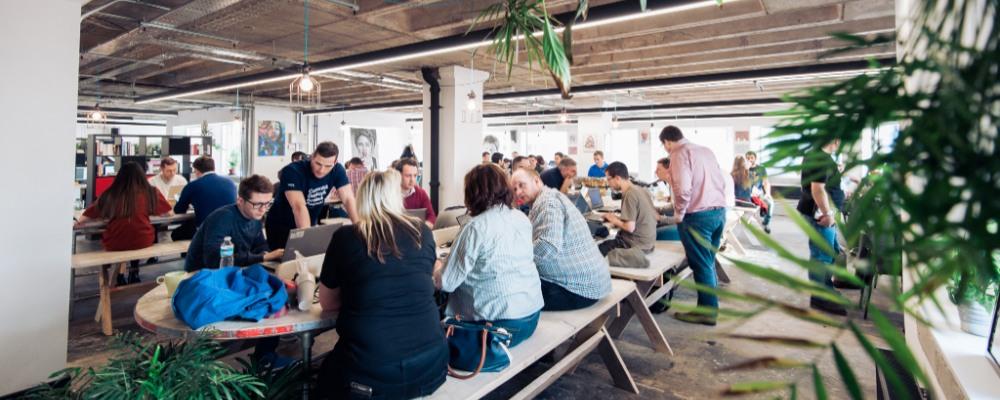 An Open plan working environment at Launch22